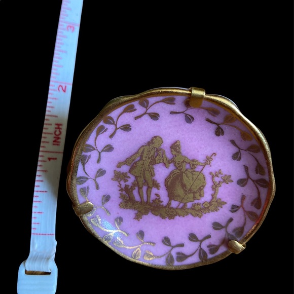 Limoge France miniature plate with stand - Picture 3 of 8